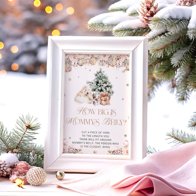 Póster Oso lindo de invierno: lo grande que es el Belly d (Subido por el creador)