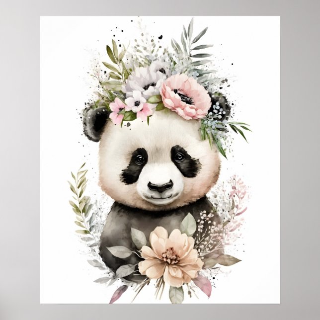 Póster Oso Panda Bebé (Frente)