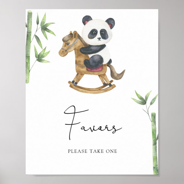 Póster Oso Panda - Favores (Frente)