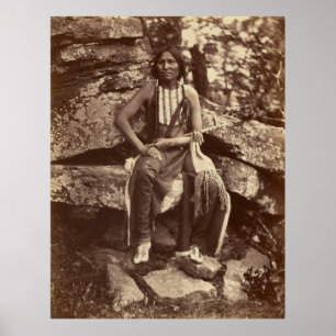 Póster Oso Pequeño, Cheyenne, 1875