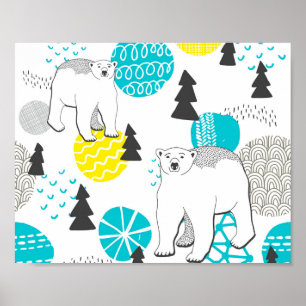 Póster Oso polar