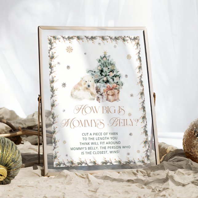 Póster Oso polar blanco de invierno cuán grande es la Bel (Subido por el creador)