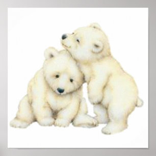 Póster Oso polar Cubs