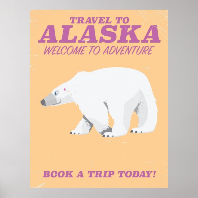 Póster Oso polar de Alaska (Frente)