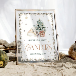 Póster Oso Polar De Invierno Adivina Cuántos Canales