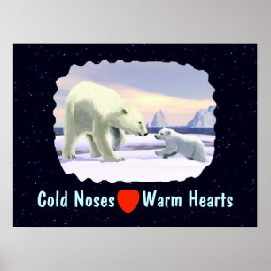 Póster Oso Polar - Mama Nose Best