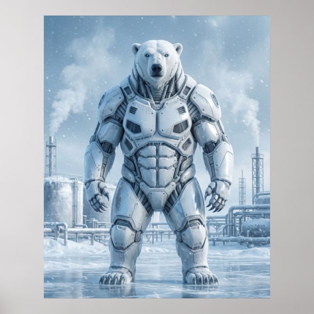 Póster Oso Polar Ventilado (Frente)