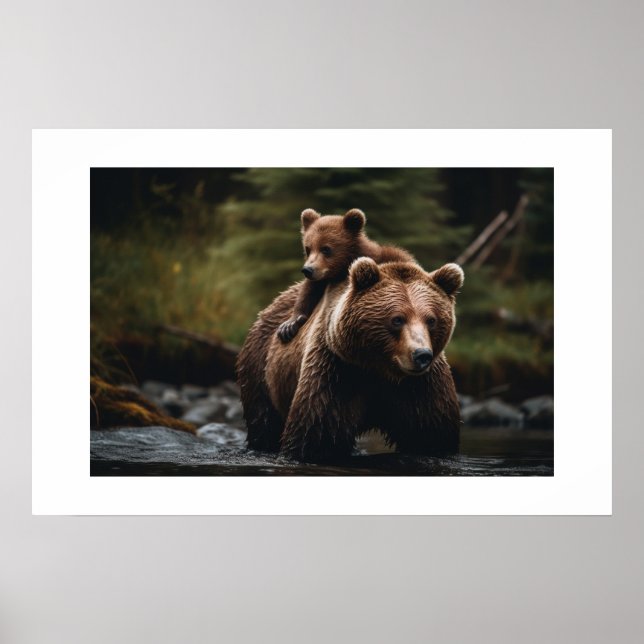 Póster Oso Yellowstone (Frente)
