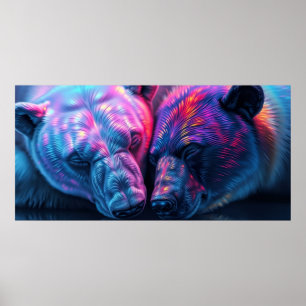 Póster Osos coloridos