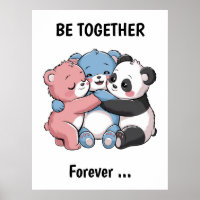 Osos de peluche con panda