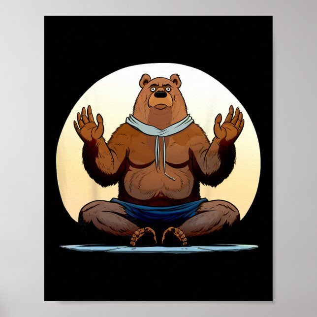 Póster Osos de yoga _1  (Frente)