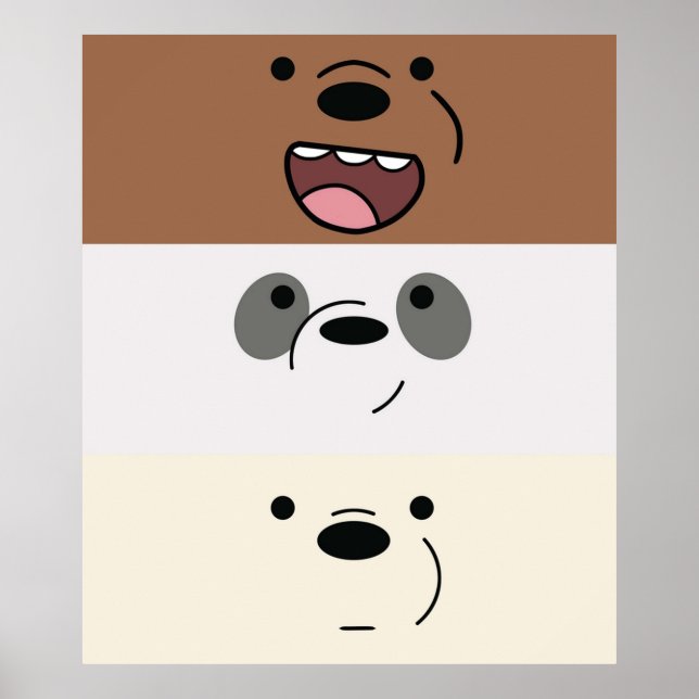 Póster Osos desnudos - Tiras de oso (Frente)