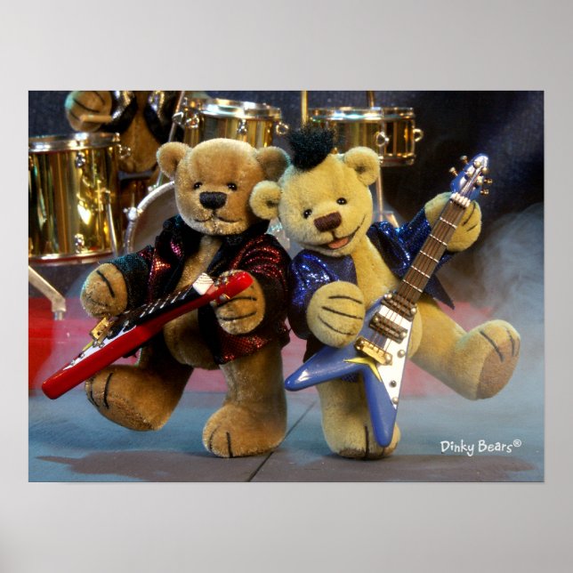 Póster Osos Dinky: Duet de guitarra (Frente)