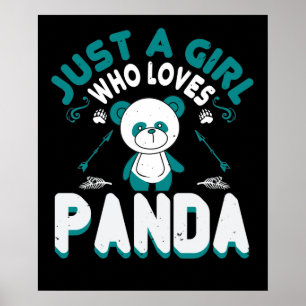 Póster Osos - Sólo un Chica que ama a Panda