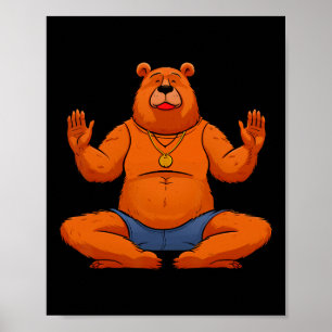 Póster Osos Yogayogi Bear