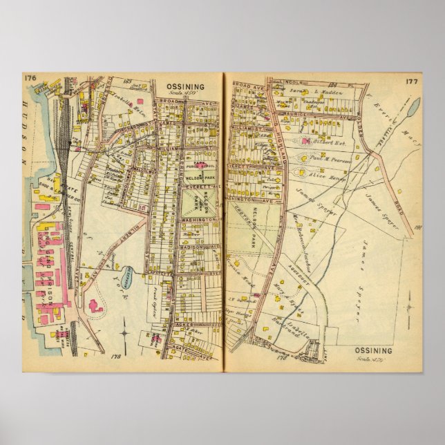 Póster Ossining, Nueva York (Frente)