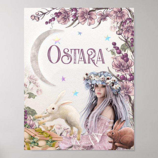 PÓSTER OSTARA WICCAN SABBAT POSTER (Frente)