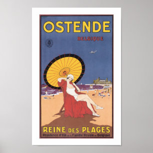 Póster Ostende: Reine des Plages