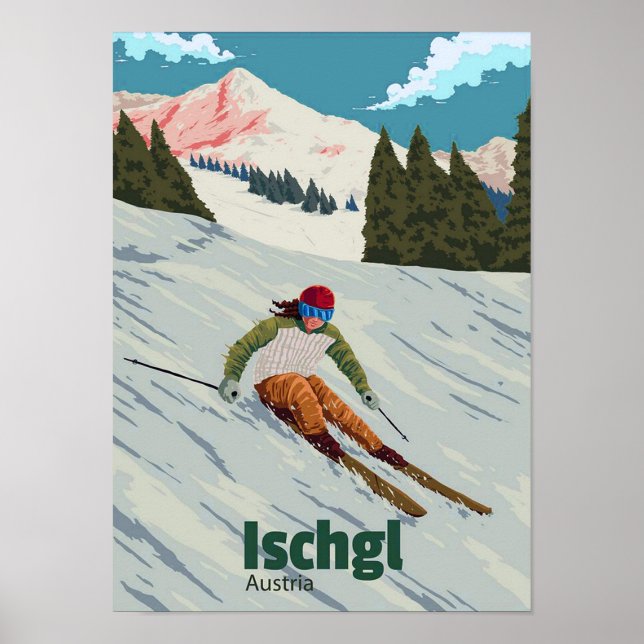 Póster " Österreich: 2000er/heute Tirol - ISCHGL Reise  (Frente)