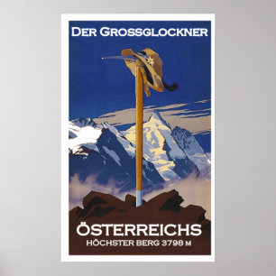 Póster " Österreich: 2021/heute - Der Großglockner ...