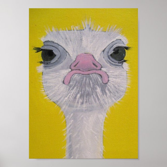 Póster Ostrich Face (Frente)