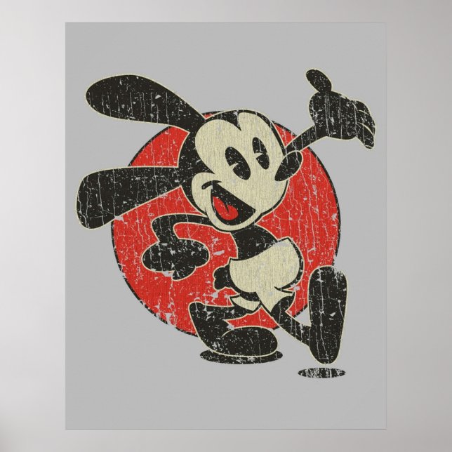 Póster Oswald El Conejo Afortunado Sigue Caminando 1927 (Frente)