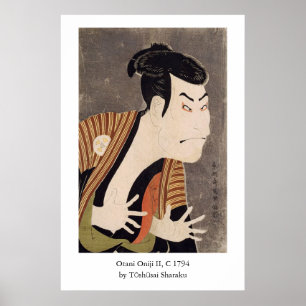 Póster Otani Oniji II de Sharaku 