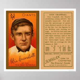 Póster Otis Crandall Giants Baseball 1911