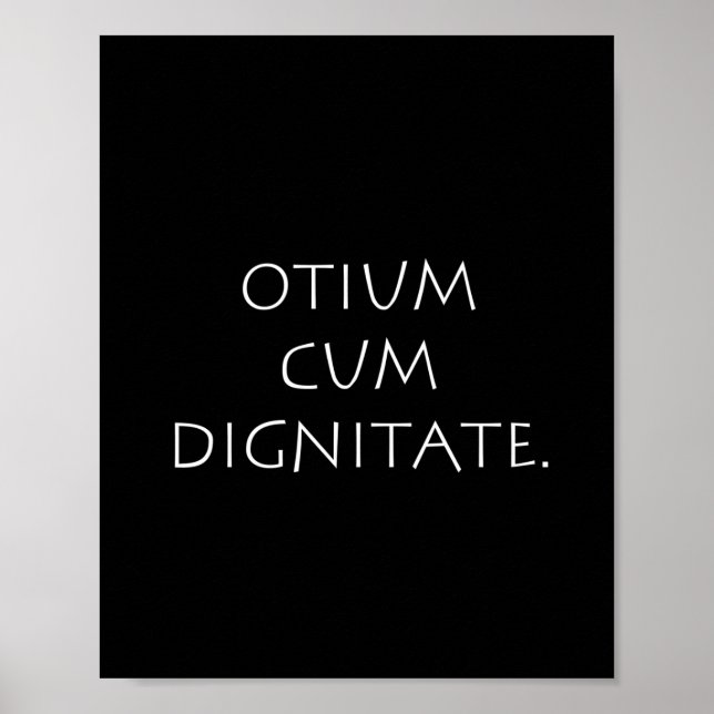 Póster Otium cum dignitate (Frente)