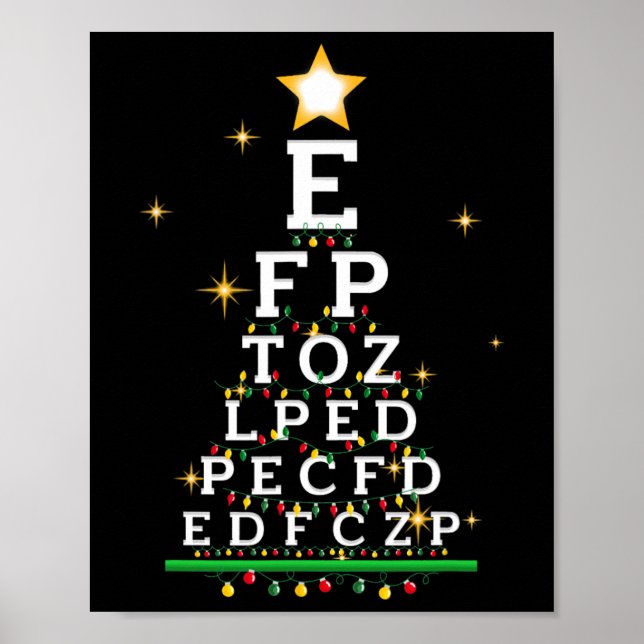 Póster Otometristas Navidades de la optometría Oftalmólog (Frente)