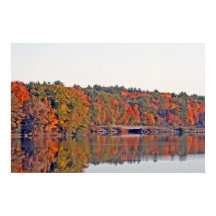 Otoño A Lo Largo Del Río Wisconsin