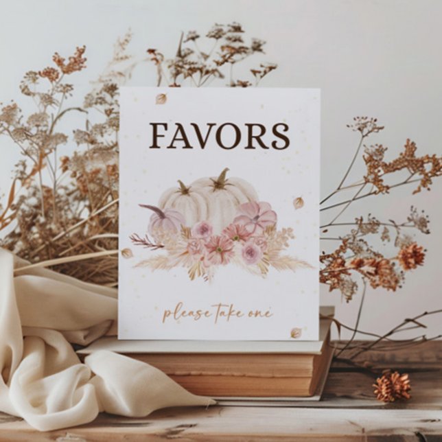 Póster Otoño Baby Shower favorece el Rótulo (Subido por el creador)