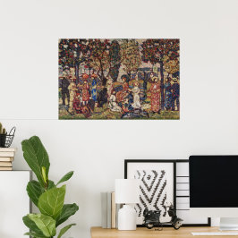 Póster Otoño de Maurice Prendergast, Bella Artes de Vinta