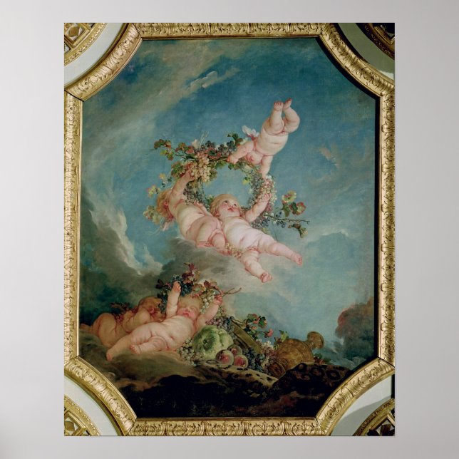 Póster Otoño, de una serie de las Cuatro Estaciones (Frente)