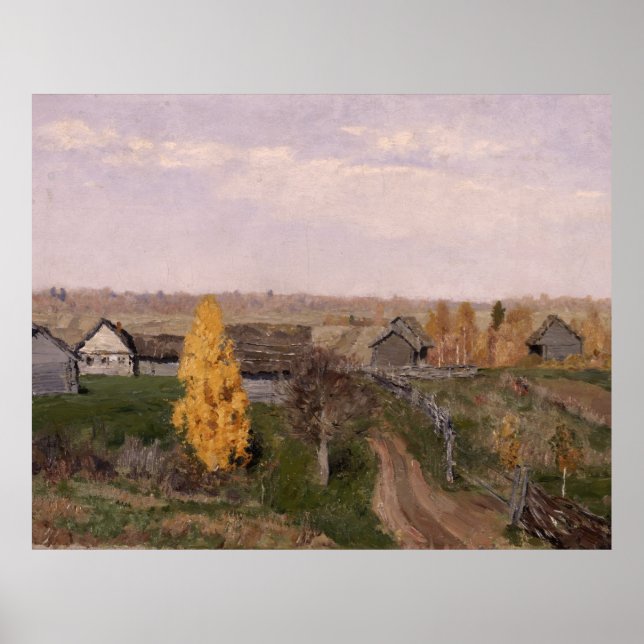 Póster Otoño dorado | Issac Levitan (Frente)
