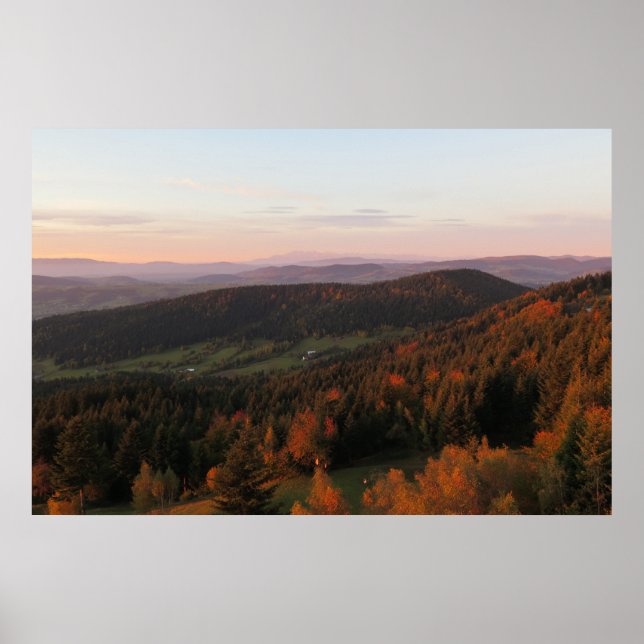 Póster Otoño en Beskids Polonia (Frente)
