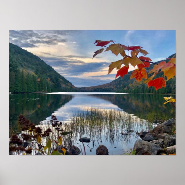Póster Otoño en Bubble Pond en Acadia (Frente)