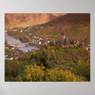 Póster Otoño en Cochem, Renania Palatinado, Alemania