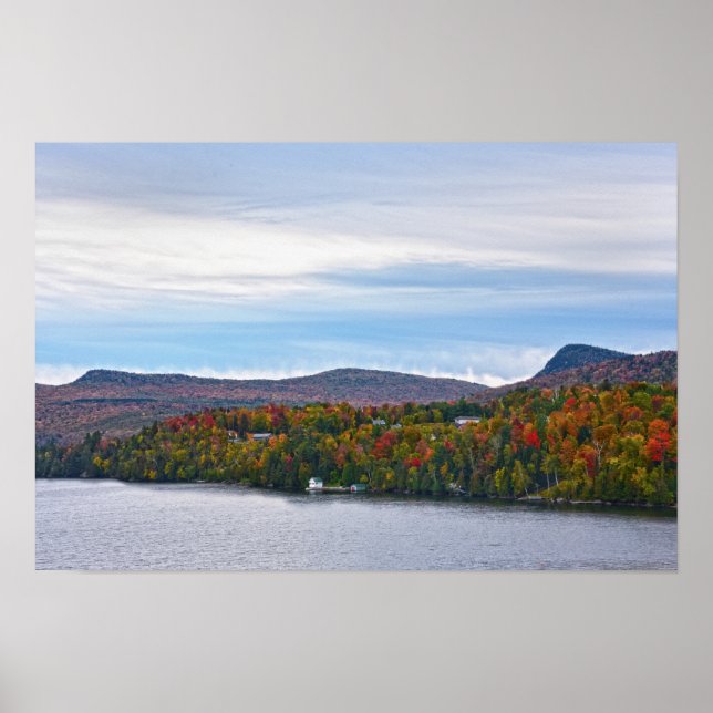 Póster Otoño en el lago Willoughby, Vermont (Frente)