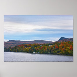 Póster Otoño en el lago Willoughby, Vermont