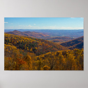 Póster Otoño en el Parque Nacional Shenandoah, Virginia