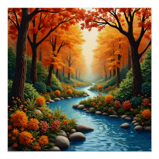 Póster Otoño en el río (Anverso)