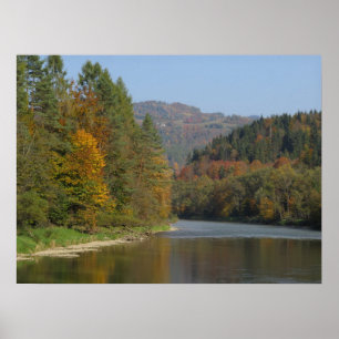 Póster Otoño en el río Pieniny Dunajec