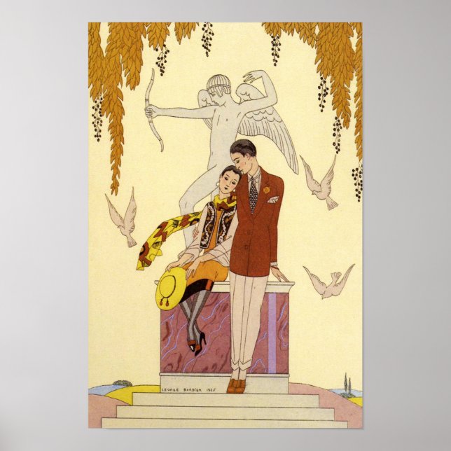 Póster Otoño en Francia Poster Art Deco (Frente)