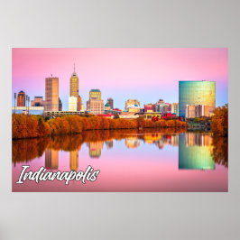 Póster Otoño En Indianápolis, Indiana, Estados Unidos