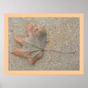 Póster Otoño en la acera