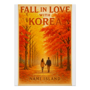 Póster Otoño en la isla de Nami