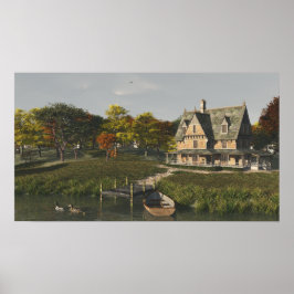 Póster Otoño en Lake Print