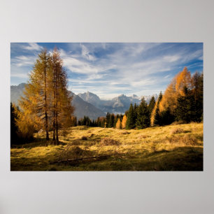 Póster Otoño en las montañas