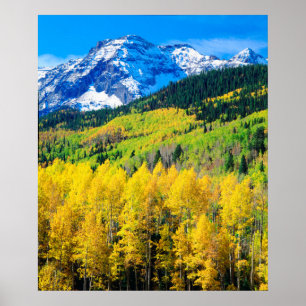 Póster Otoño en las rocas